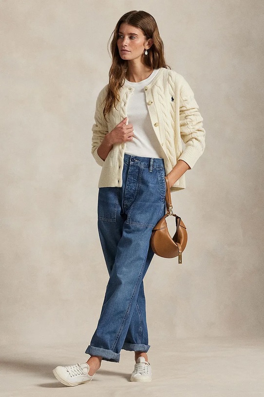 Îmbrăcăminte Polo Ralph Lauren pulover de lână 211972104 alb