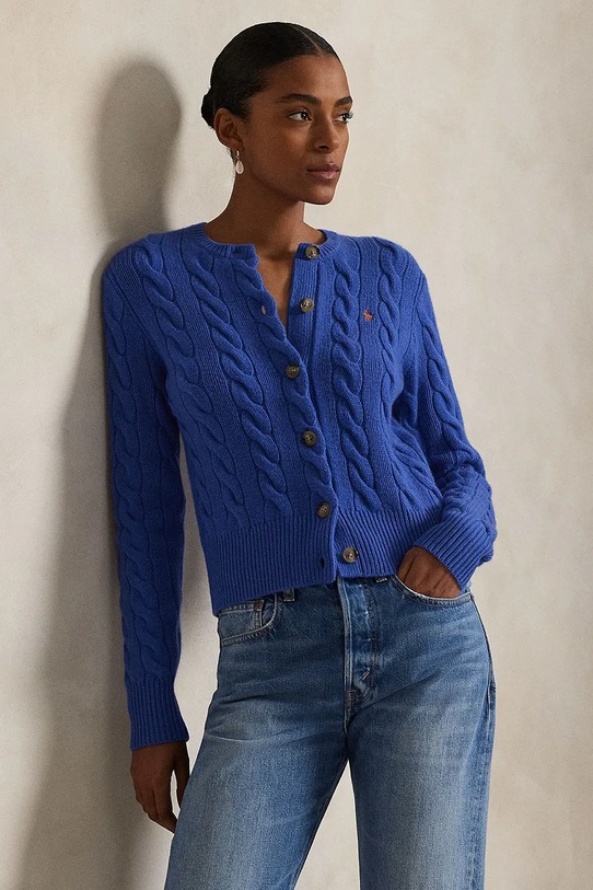Polo Ralph Lauren sweter wełna niebieski 211972104