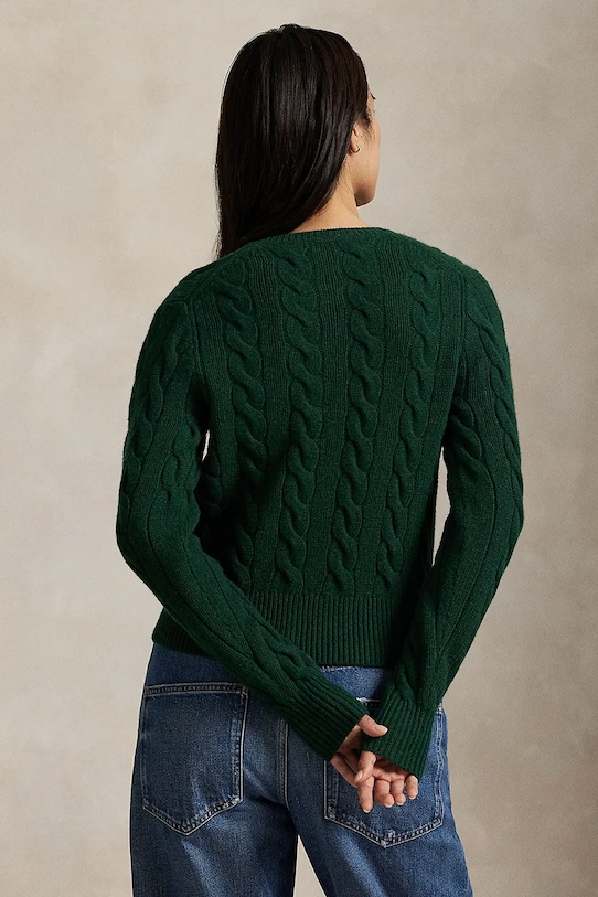 Шерстяной свитер Polo Ralph Lauren 211972104 зелёный AW25