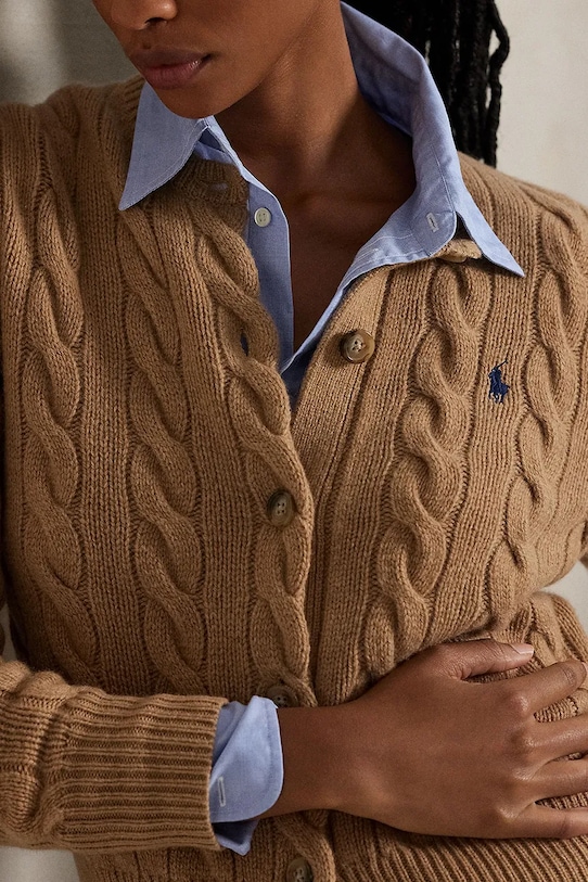 Polo Ralph Lauren sweter wełniany beżowy 211972104