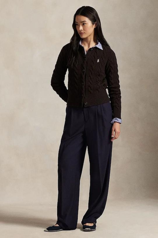 Дрехи Вълнен пуловер Polo Ralph Lauren 211972104 кафяв