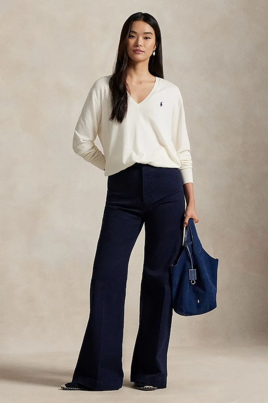 Oblečenie Bavlnený sveter Polo Ralph Lauren 211972105 béžová