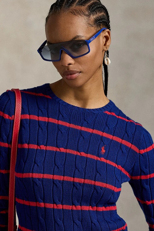 Polo Ralph Lauren maglione in cotone blu 211972119