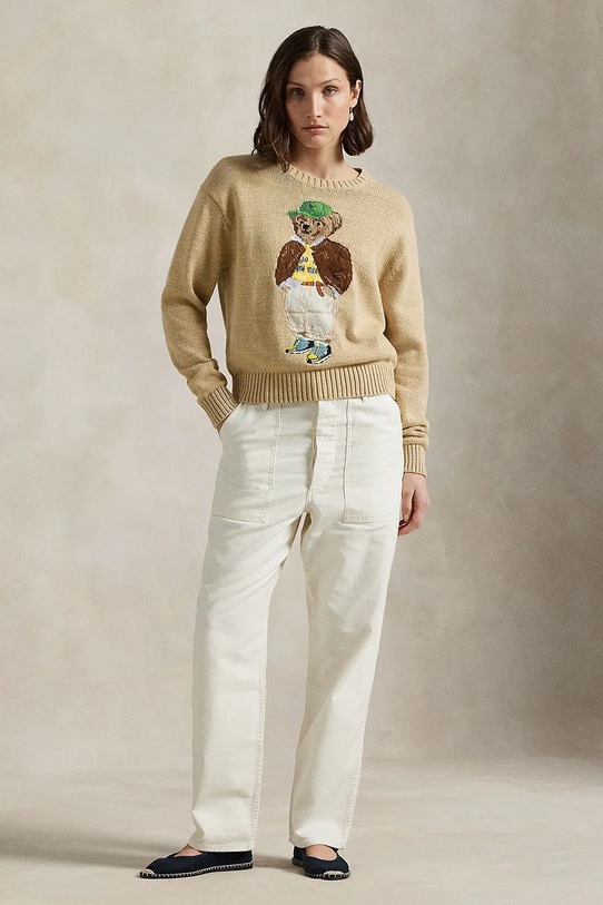 Abbigliamento Polo Ralph Lauren maglione in cotone 211972121 beige