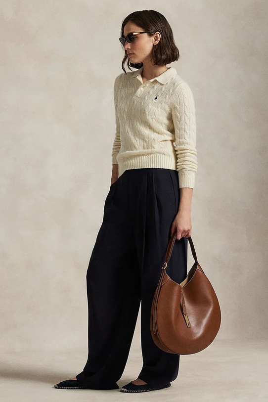 Oblečenie Vlnený sveter Polo Ralph Lauren 211972132 biela