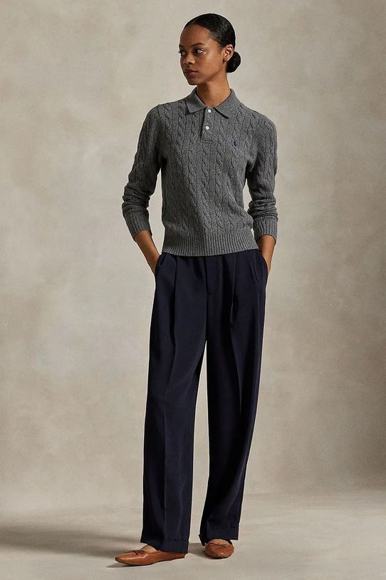 Oblečenie Vlnený sveter Polo Ralph Lauren 211972132 sivá