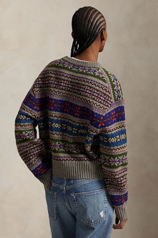 Kardigan s prímesou vlny Polo Ralph Lauren 211972164 béžová AW25