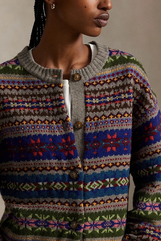 Kardigan s prímesou vlny Polo Ralph Lauren 211972164 béžová