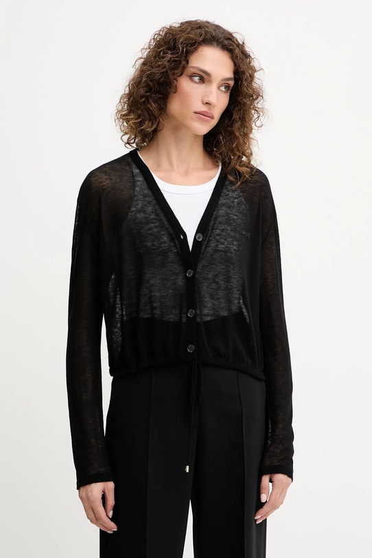 Patrizia Pepe cardigan in lana lana nero 8K0293.K034