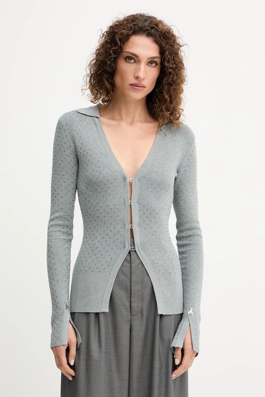 Patrizia Pepe cardigan a maglia fine grigio 8K0318.K270