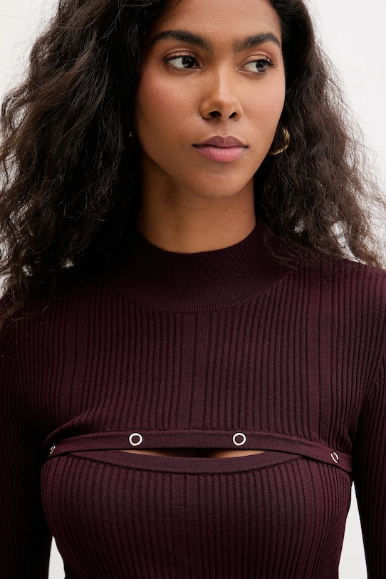 Svetr Patrizia Pepe burgundské 8K0329.K280