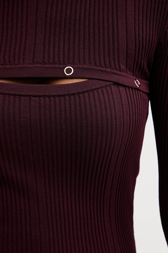 Svetr Patrizia Pepe 8K0329.K280 burgundské