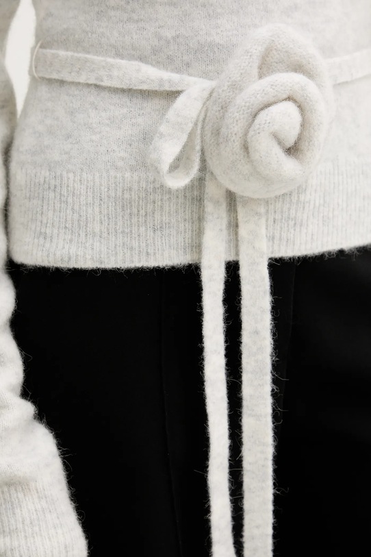 Rotate sweter z wełną 1142772344 szary