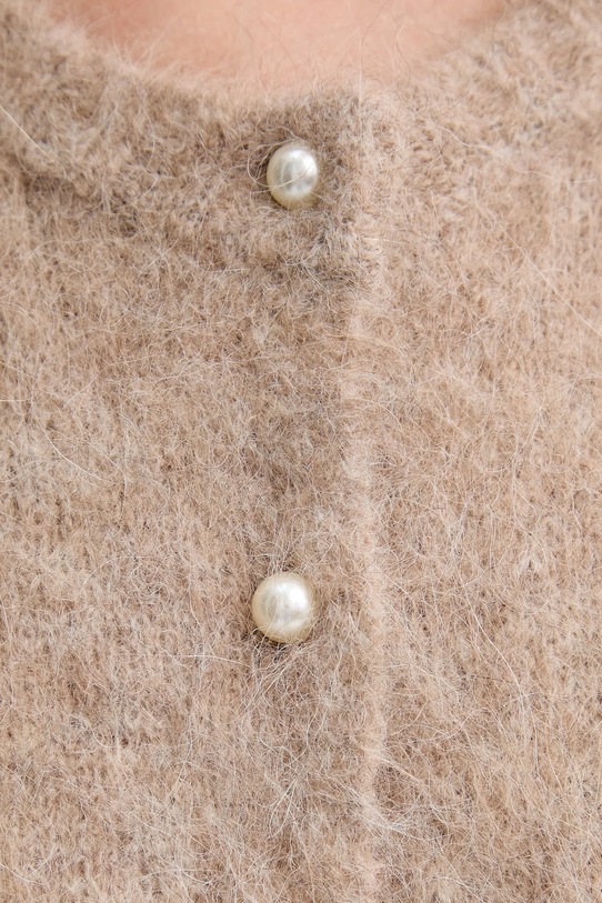 MUNTHE cardigan din lână POVILLA 252160025272 bej