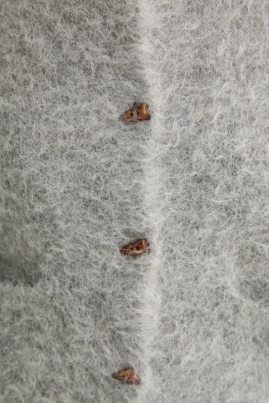 MUNTHE kardigan wełniany LOCCA 253160025370 szary