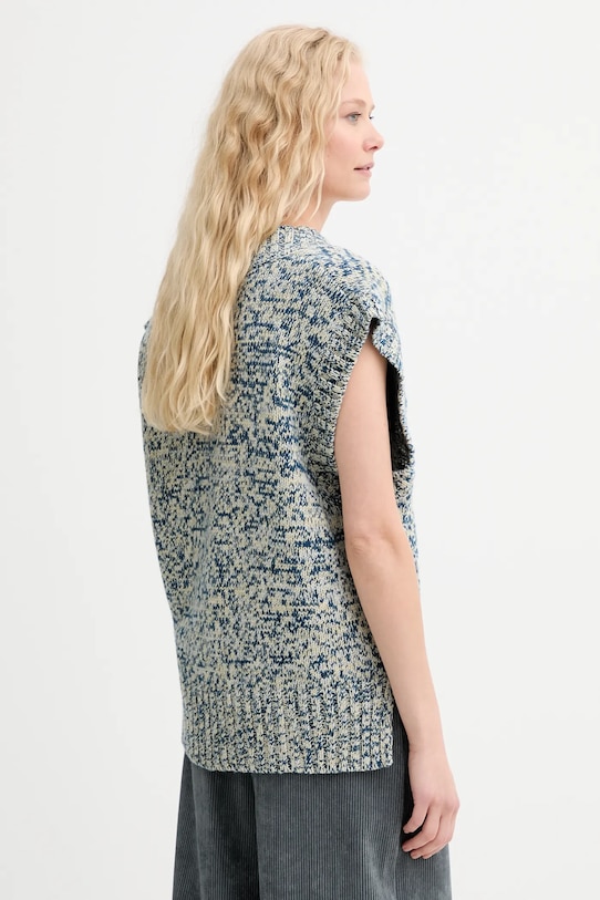 Odzież MUNTHE kamizelka wełniana LARAZZA 253160325371 niebieski