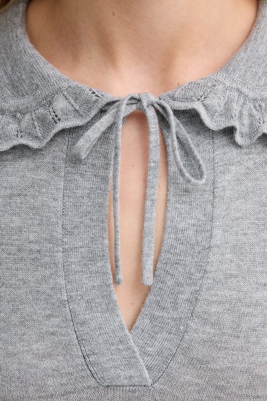 MUNTHE pulover de lână LIVO 253161525373 gri