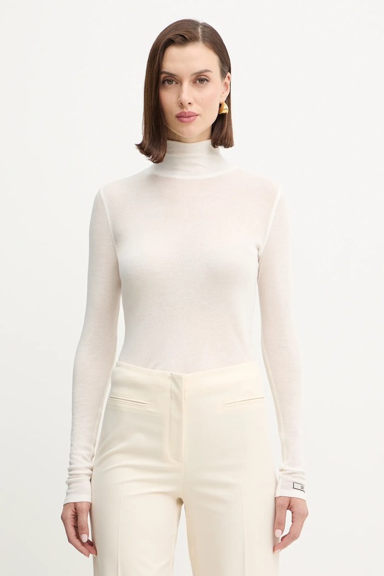 Светр із додаванням вовни Elisabetta Franchi тонкий бежевий MD61B56E2