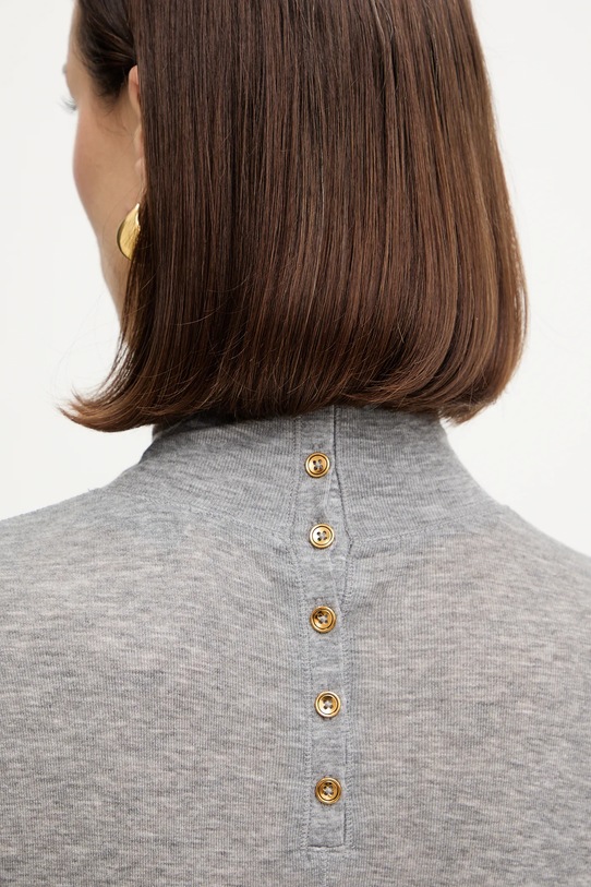 Sveter s prímesou vlny Elisabetta Franchi MD61B56E2 sivá