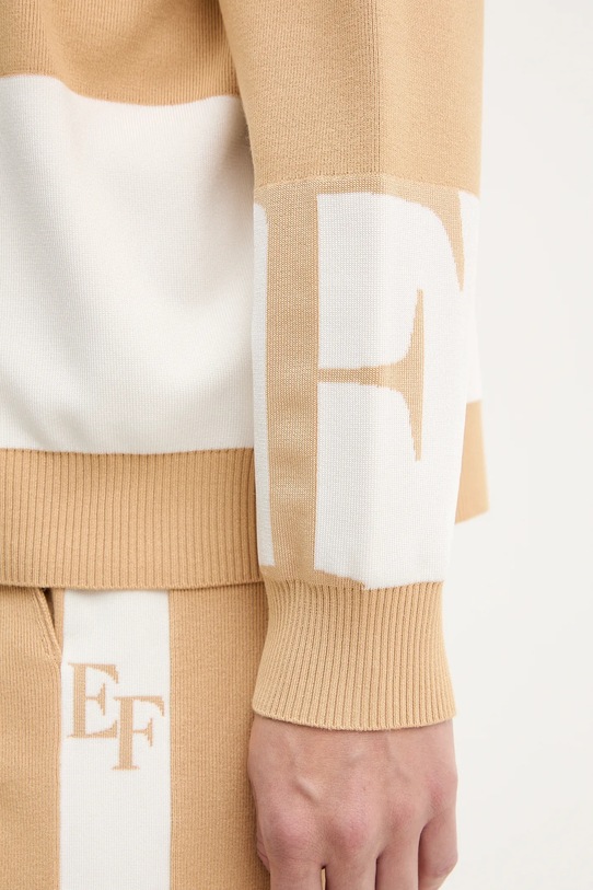 Elisabetta Franchi sweter MK01S56E2 beżowy
