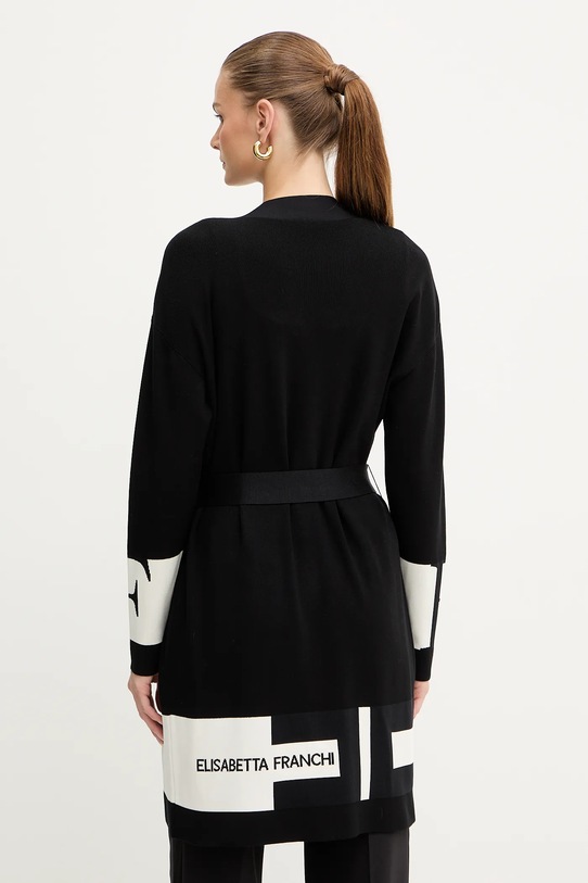 Odzież Elisabetta Franchi kardigan MK02S56E2 czarny