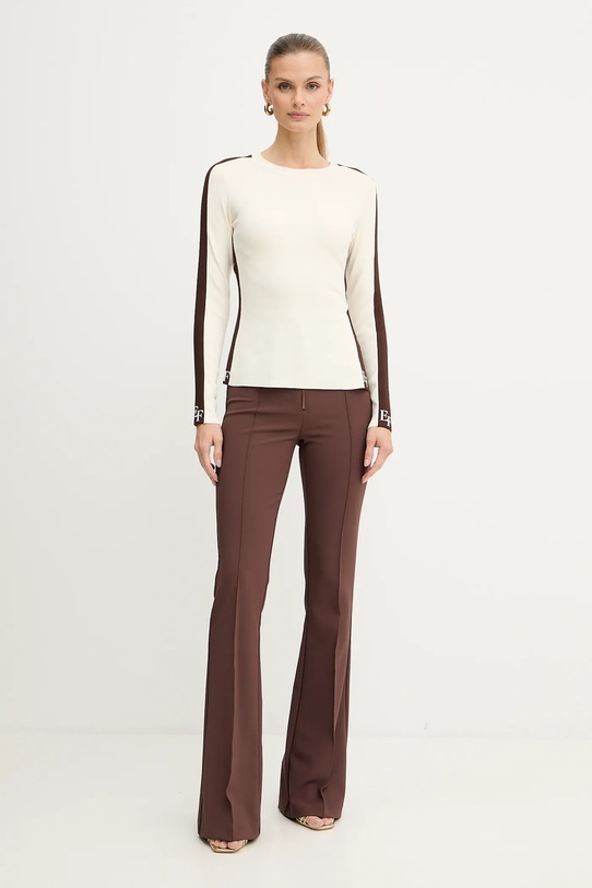 Elisabetta Franchi sweter MK03S56E2 beżowy AW25