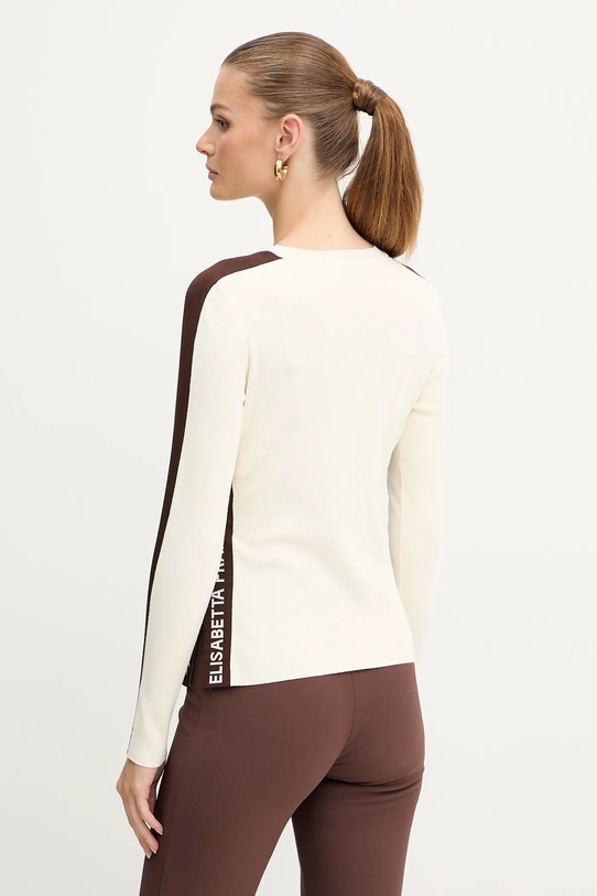 Odzież Elisabetta Franchi sweter MK03S56E2 beżowy