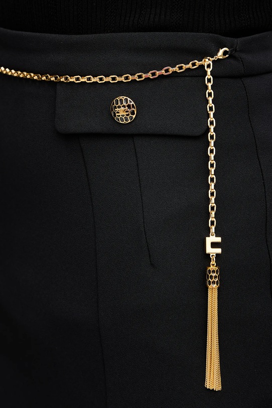 Свитер с добавлением шелка Elisabetta Franchi MK09B56E2 чёрный