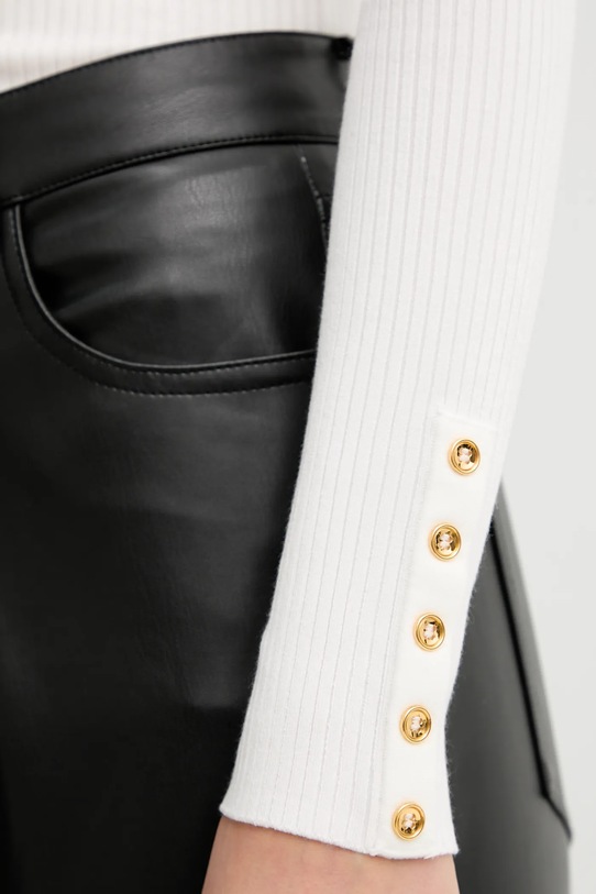 Elisabetta Franchi sweter z dodatkiem jedwabiu MK11B56E2