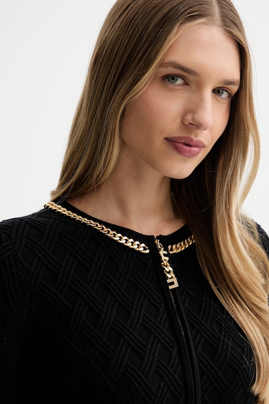 Odzież Elisabetta Franchi kardigan MK29B56E2 czarny