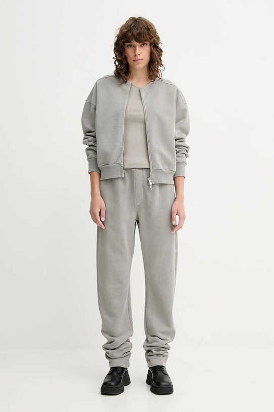 Won Hundred bluza bawełniana 3692.12082 szary AW25