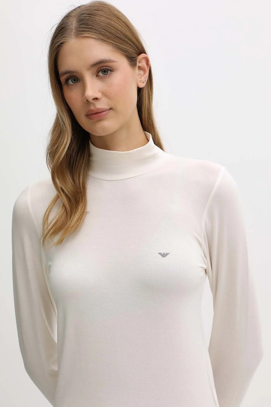 Odzież Emporio Armani Underwear longsleeve lounge z dodatkiem wełny EW002039.AF15361 beżowy