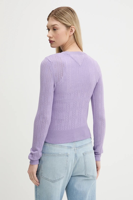 Ρούχα Πλεκτή ζακέτα Tommy Jeans DW0DW20966 μωβ
