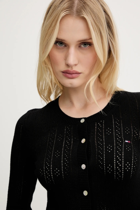 Tommy Jeans kardigan czarny DW0DW20966