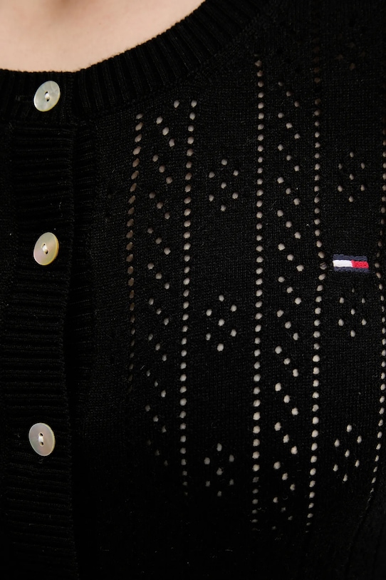 Tommy Jeans kardigan DW0DW20966 czarny