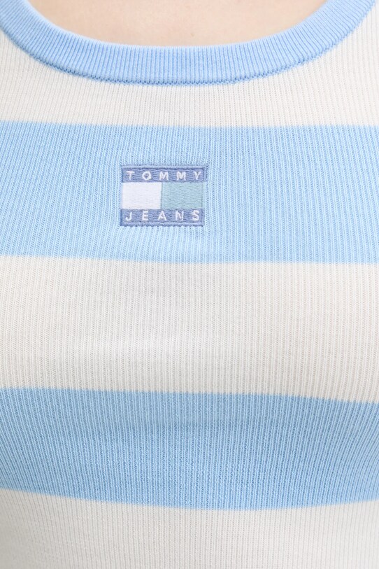 Top Tommy Jeans DW0DW20969 modrá