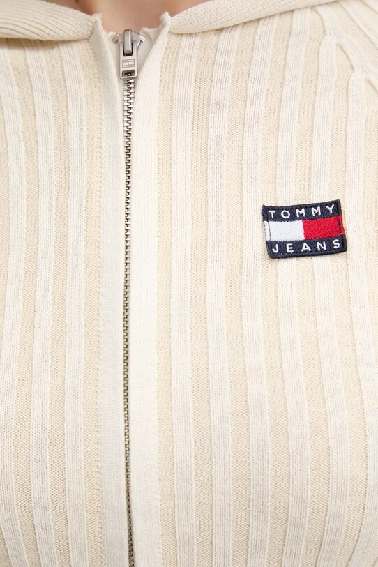 Tommy Jeans kardigan DW0DW20974 beżowy