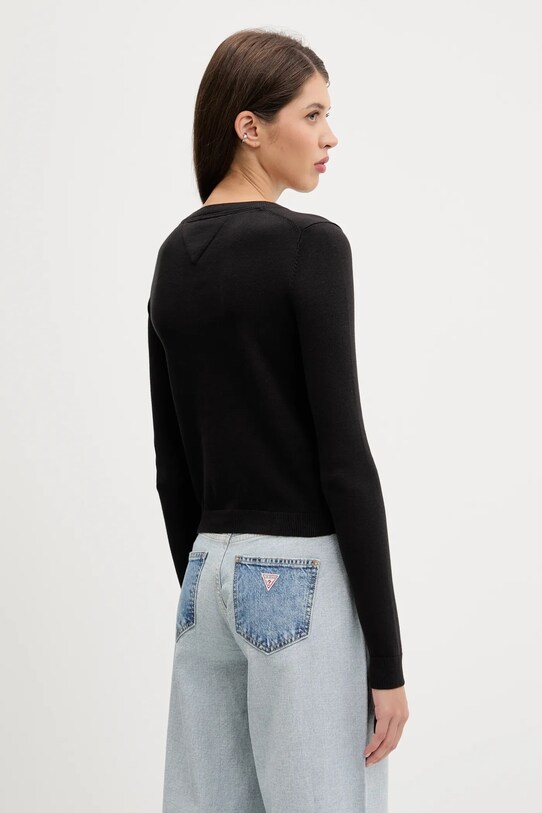 Îmbrăcăminte Tommy Jeans cardigan din bumbac DW0DW20976 negru