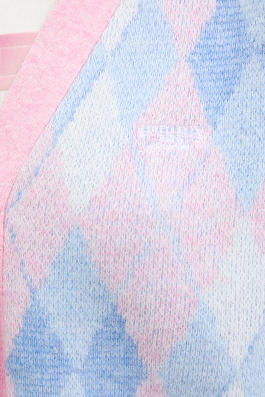 Tommy Jeans kardigán DW0DW21180 kék