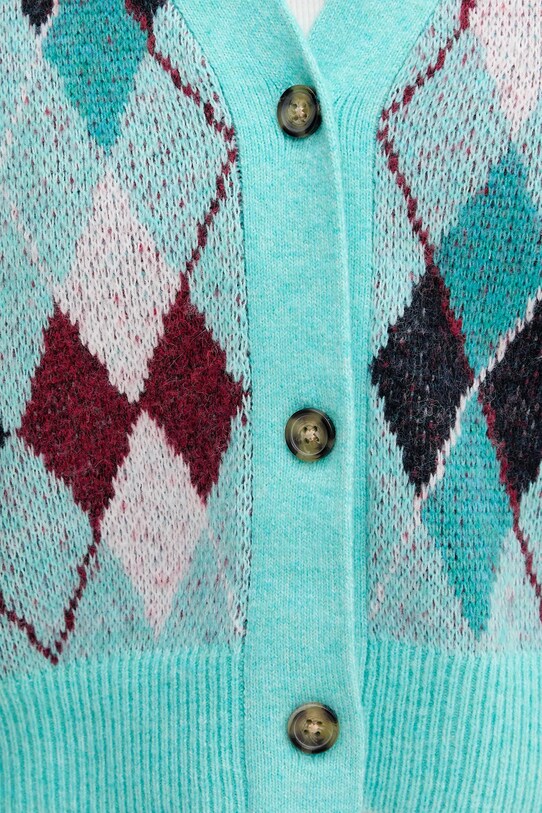 Tommy Jeans cardigan DW0DW21180 turcoaz