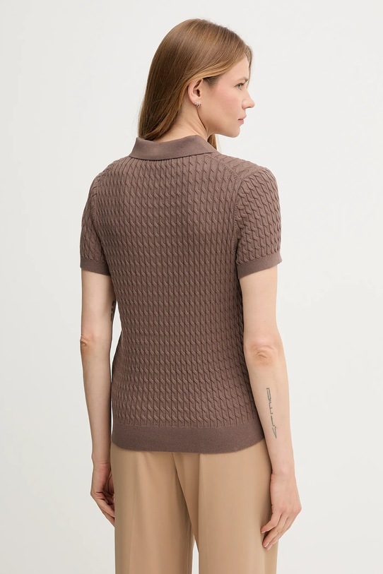 Odzież Tommy Hilfiger sweter bawełniany WW0WW41474 brązowy