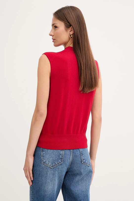 Oblečení Vesta ze směsi hedvábí Tommy Hilfiger WW0WW45651 červená