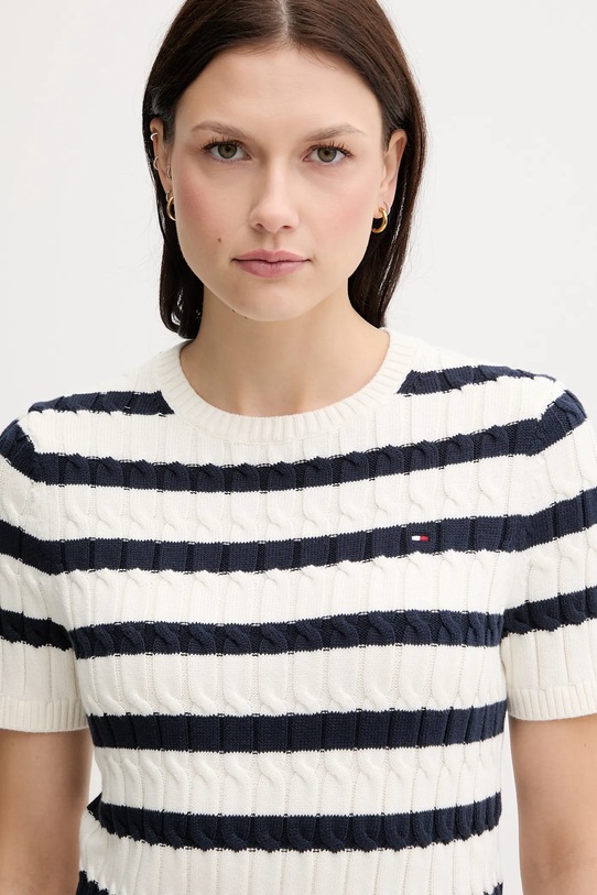 Bavlněný svetr Tommy Hilfiger béžová WW0WW45656