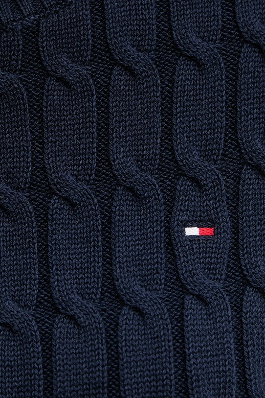 Tommy Hilfiger pamut pulóver sötétkék WW0WW45656