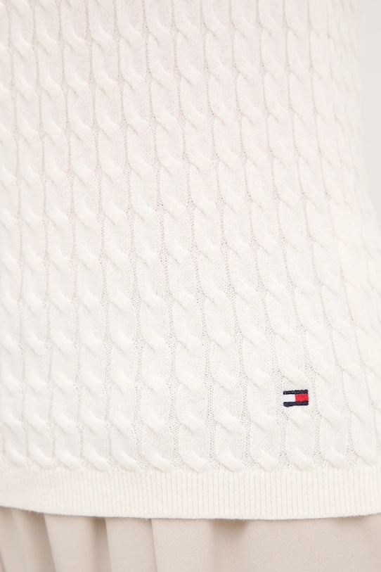 Bavlněná vesta Tommy Hilfiger WW0WW45706 béžová