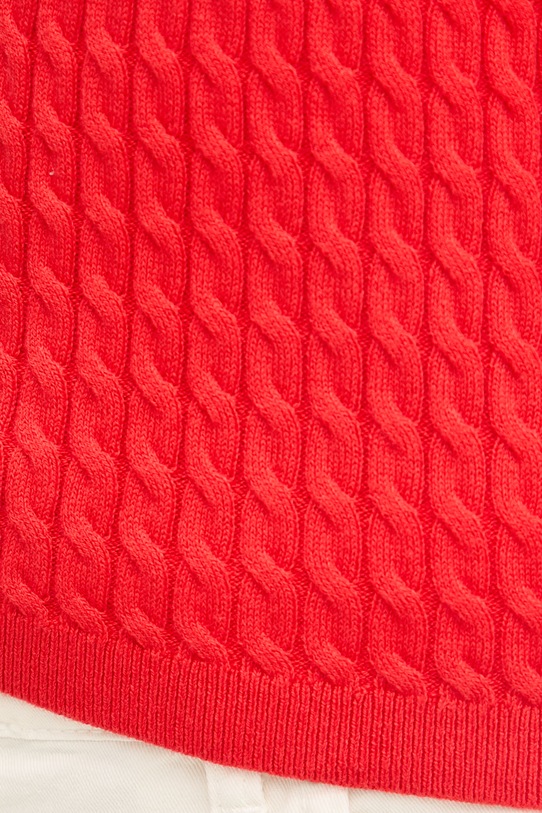 Tommy Hilfiger топ дамски от памук WW0WW45706 червен