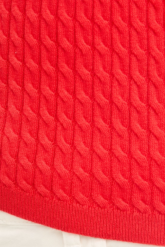 Tommy Hilfiger топ дамски от памук WW0WW45706 червен