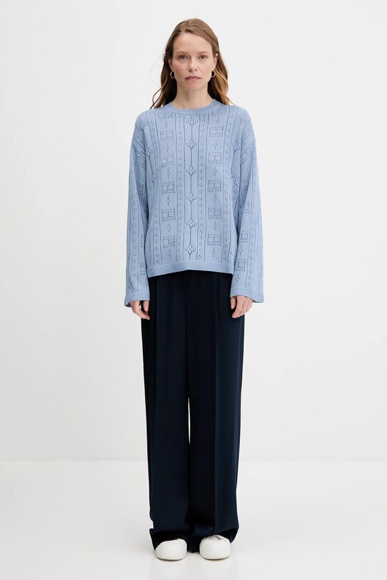 Tommy Hilfiger pulover WW0WW45910 albastru AW25