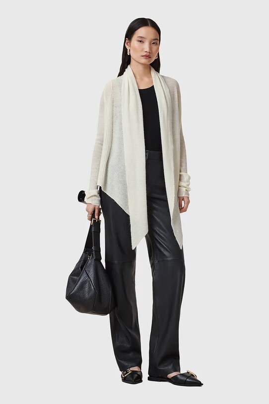 AllSaints kardigan z domieszką wełny HARPER W052KC