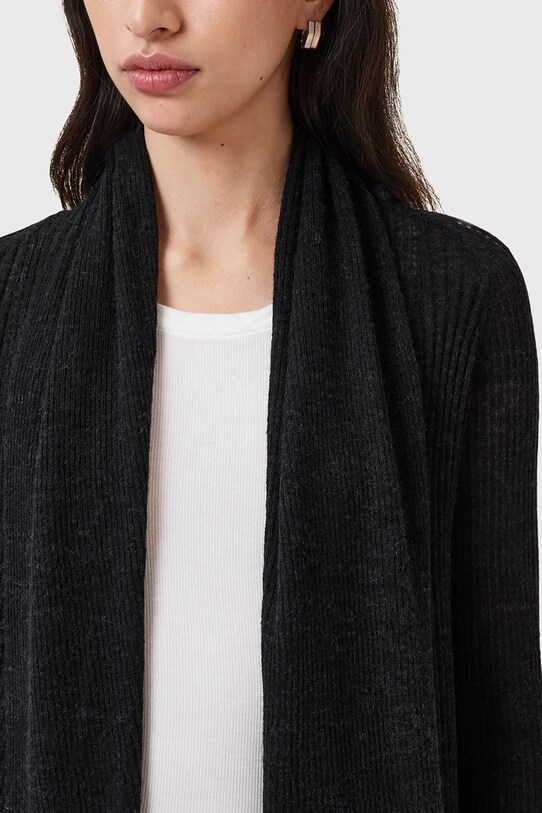 AllSaints kardigan z domieszką wełny HARPER W052KC czarny AW25